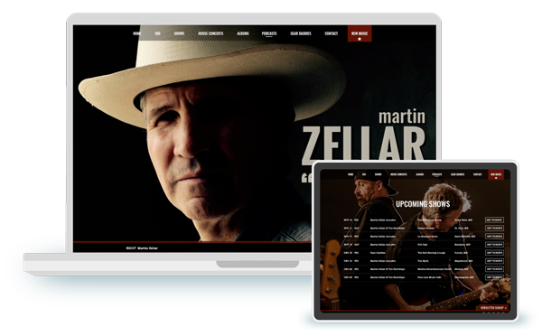 Martin Zellar Wordpress design